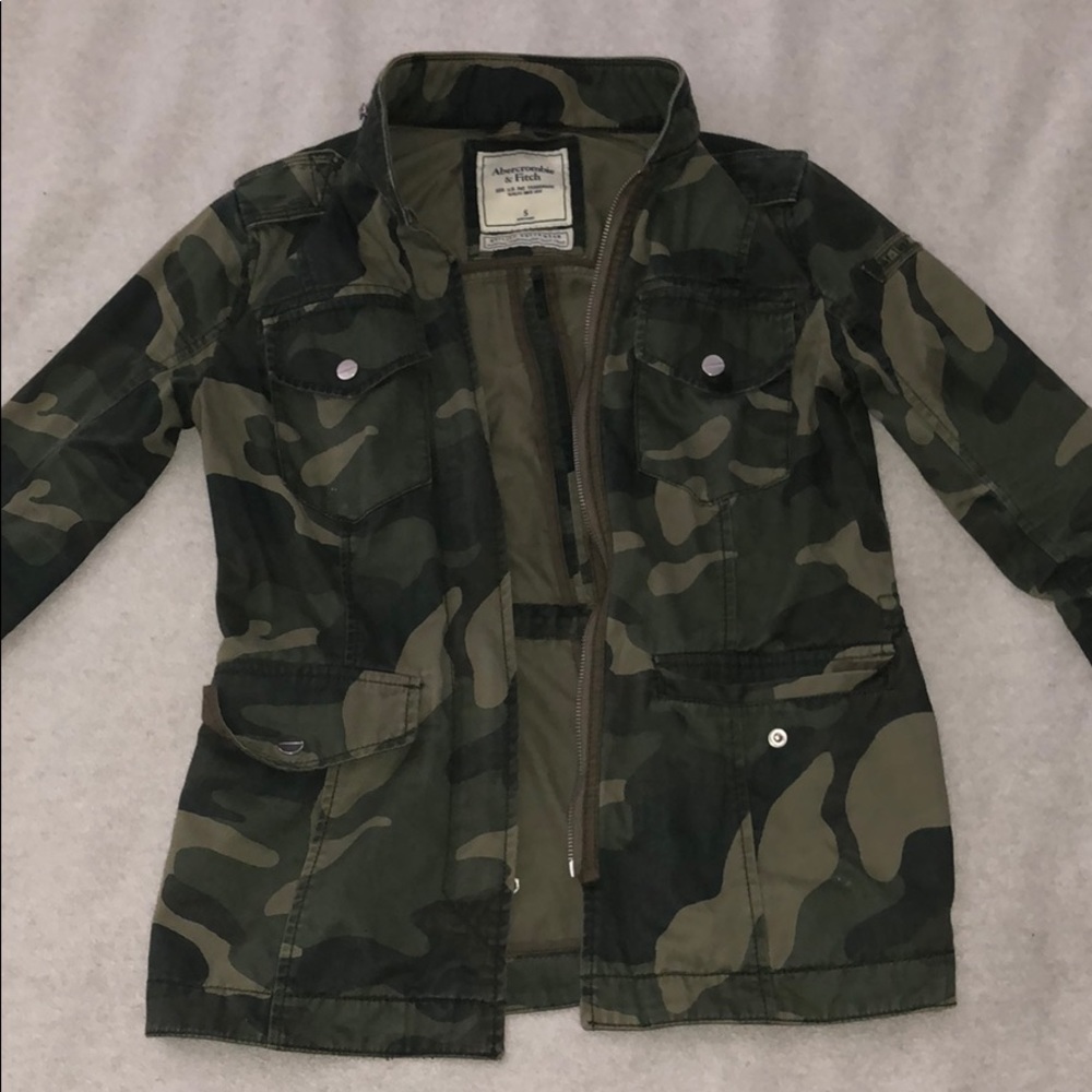 Abercrombie and Fitch camo jacket
